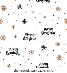 Dark Green, Yellow vector seamless template with ice snowflakes. Colorful snowflakes with gradient on abstract background. Template for business cards, websites.