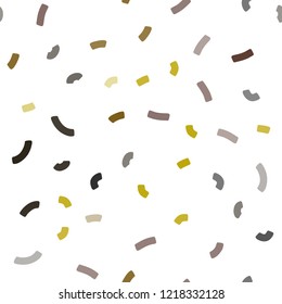 Dark Green, Yellow vector seamless pattern with bubble shapes. Creative geometric illustration in marble style with gradient. A new texture for your  ad, booklets, leaflets.