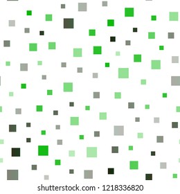 Dark Green, Yellow vector seamless texture in rectangular style. Beautiful illustration with rectangles and squares. The template can be used as a background.