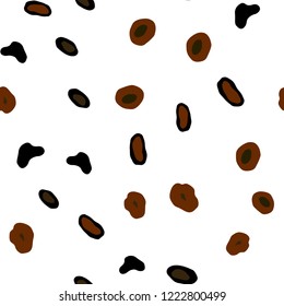 Dark Green, Yellow vector seamless pattern with spheres. Abstract illustration with colored bubbles in nature style. Pattern for trendy fabric, wallpapers.