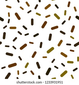 Dark Green, Yellow vector seamless cover with stright stripes. Glitter abstract illustration with colored sticks. Best design for your ad, poster, banner.