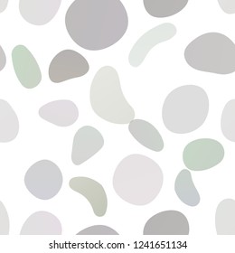 Dark Green, Yellow vector seamless texture with disks. Modern abstract illustration with colorful water drops. Template for business cards, websites.