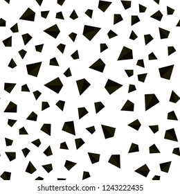 Dark Green, Yellow vector seamless, isometric texture with triangular style. Illustration with set of colorful triangles. Design for textile, fabric, wallpapers.