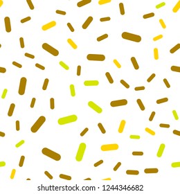Dark Green, Yellow vector seamless background with straight lines. Shining colored illustration with sharp stripes. Smart design for your business advert.