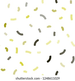Dark Green, Yellow vector seamless pattern with bent lines. A vague circumflex abstract illustration with gradient. New composition for your brand book.