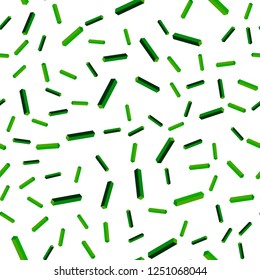 Dark Green, Yellow vector seamless, isometric template with repeated sticks. Glitter abstract illustration with colorful sticks. Template for business cards, websites.