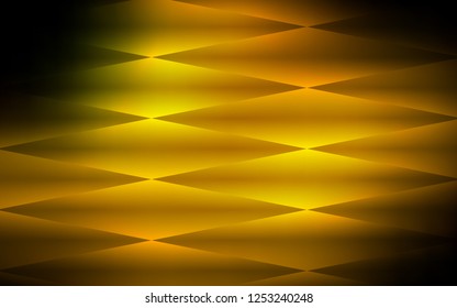 Dark Green, Yellow vector seamless template with crystals, rectangles. Beautiful illustration with rectangles and squares. Pattern for design of fabric, wallpapers.