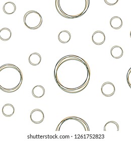 Dark Green, Yellow vector seamless cover with spots. Beautiful colored illustration with blurred circles in nature style. Design for wallpaper, fabric makers.