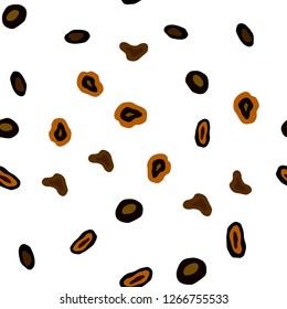Dark Green, Yellow vector seamless backdrop with dots. Beautiful colored illustration with blurred circles in nature style. Template for business cards, websites.