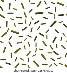 Dark Green, Yellow vector seamless, isometric template with repeated sticks. Blurred decorative design in simple style with lines. Pattern for trendy fabric, wallpapers.