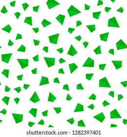 Dark Green, Yellow vector seamless, isometric pattern with polygonal style. Decorative design in abstract style with triangles. Pattern for trendy fabric, wallpapers.