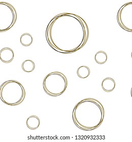 Dark Green, Yellow vector seamless backdrop with dots. Beautiful colored illustration with blurred circles in nature style. Pattern for trendy fabric, wallpapers.