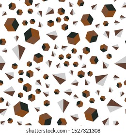 Dark Green, Yellow vector seamless, isometric layout with rectangles, triangles. Abstract gradient illustration with triangles, cubes. Template for business cards, websites.