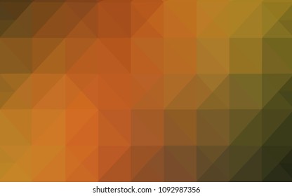 Dark Green, Yellow vector shining triangular layout. Modern abstract illustration with triangles. The best triangular design for your business.