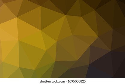 Dark Green, Yellow vector shining triangular layout. Colorful illustration in abstract style with triangles. New template for your brand book.