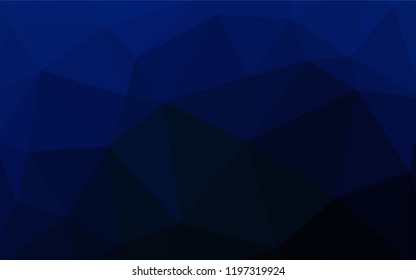 Dark Green, Yellow vector shining triangular cover. Colorful illustration in polygonal style with gradient. A new texture for your web site.