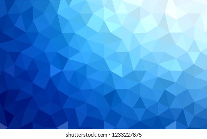 Dark Green, Yellow vector shining triangular cover. Shining polygonal illustration, which consist of triangles. Completely new template for your banner.