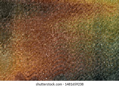 Dark Green, Yellow vector shining triangular layout. Shining colorful illustration with triangles. Brand new style for your business design.