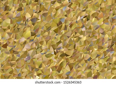 Dark Green, Yellow vector shining triangular background. Triangular geometric sample with gradient.  Brand new style for your business design.