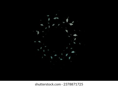 Dark Green, Yellow vector sketch layout. Colorful illustration in doodle style with leaves. Doodle design for your web site.