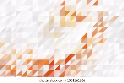 Dark Green, Yellow vector of small triangles on white background. Illustration of abstract texture of triangles. Pattern design for banner, poster, cover.