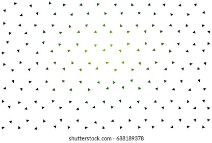 Dark Green, Yellow vector of small triangles on white background. Illustration of abstract texture of triangles. Pattern design for banner, poster, cover.