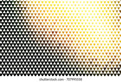 Dark Green, Yellow vector of small triangles on white background. Illustration of abstract texture of triangles. Pattern design for banner, poster, cover.