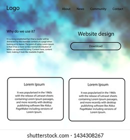 Dark Green, Yellow vector style guide with sky stars. Decorative ui kit design in abstract style with colorful sky. This template you can use for landing pages.