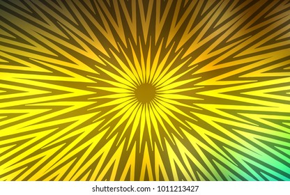 Dark Green, Yellow vector template with repeated sticks.