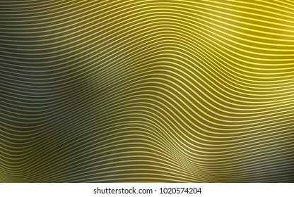 Dark Green, Yellow vector template with lines. Brand-new colored illustration in blurry style with gradient. The completely new template for your brand book.