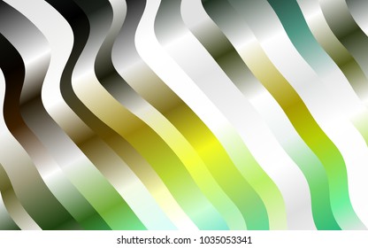Dark Green, Yellow vector template with bubble shapes. Colorful abstract illustration with gradient lines. Marble style for your business design.
