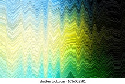 Dark Green, Yellow vector template with bubble shapes. A vague circumflex abstract illustration with gradient. A completely new marble design for your business.