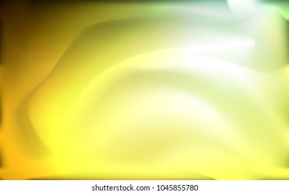 Dark Green, Yellow vector template with bent lines. A sample with blurred bubble shapes. The best blurred design for your business.