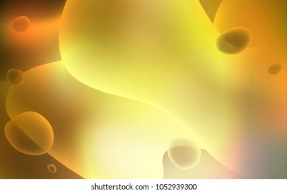 Dark Green, Yellow vector template with lava shapes. Colorful illustration in abstract memphis style with gradient. Memphis design for your web site.