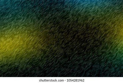 Dark Green, Yellow vector template with bubble shapes. Shining crooked illustration in marble style. Marble design for your web site.