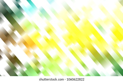 Dark Green, Yellow vector template with repeated sticks. Glitter abstract illustration with colored sticks. The pattern can be used for busines ad, booklets, leaflets