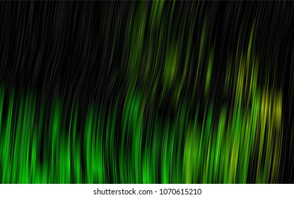 Dark Green, Yellow vector template with bubble shapes. A vague circumflex abstract illustration with gradient. The template for cell phone backgrounds.