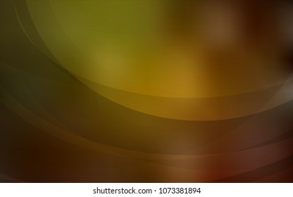 Dark Green, Yellow vector template with lines, ovals. Brand-new colored illustration in marble style with gradient. Marble design for your web site.