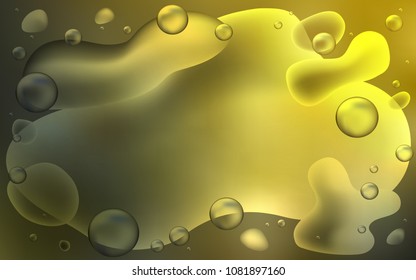 Dark Green, Yellow vector template with bent lines. Glitter abstract illustration with wry lines. Memphis design for your web site.