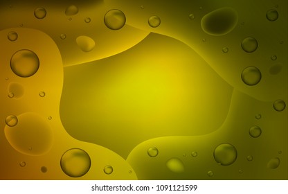 Dark Green, Yellow vector template with bent ribbons. Shining crooked illustration in memphis style. New composition for your brand book.