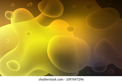 Dark Green, Yellow vector template with bent ribbons. Glitter abstract illustration with wry lines. A new texture for your  ad, booklets, leaflets.