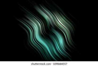 Dark Green, Yellow vector template with liquid shapes. Blurred geometric sample with gradient bubbles.  A completely new template for your business design.
