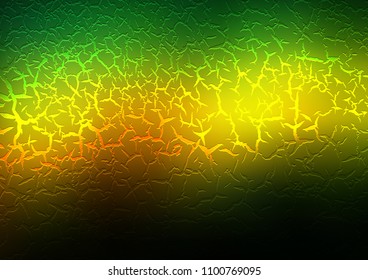 Dark Green, Yellow vector template with bubble shapes. Colorful abstract illustration with gradient lines. Pattern for your business design.
