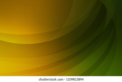 Dark Green, Yellow vector template with bent ribbons. A completely new color illustration in marble style. A new texture for your  ad, booklets, leaflets.