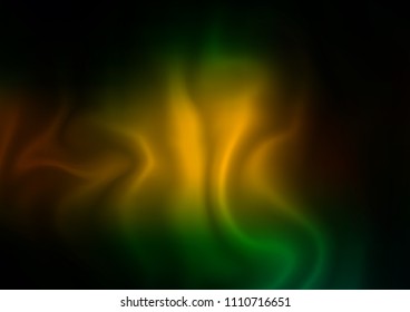 Dark Green, Yellow vector template with abstract lines. Colorful illustration in abstract marble style with gradient. Marble style for your business design.