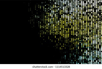 Dark Green, Yellow vector  template with circles. Modern abstract illustration with colorful water drops. The pattern can be used for beautiful websites.