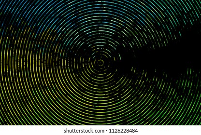 Dark Green, Yellow vector template with bubble shapes. Creative illustration in halftone marble style with gradient. The template for cell phone backgrounds.