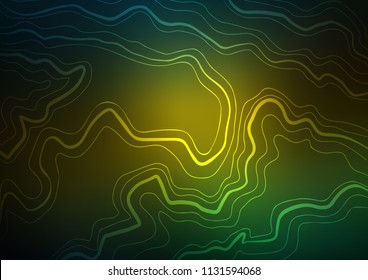 Dark Green, Yellow vector template with repeated sticks. Decorative shining illustration with lines on abstract template. The pattern can be used for websites.