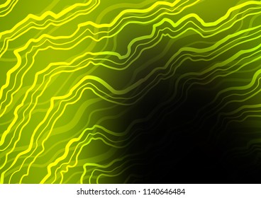 Dark Green, Yellow vector template with bubble shapes. Colorful illustration in abstract marble style with gradient. Pattern for your business design.
