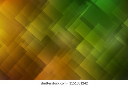 Dark Green, Yellow vector template with repeated sticks. Shining colored illustration with sharp stripes. Smart design for your business advert.